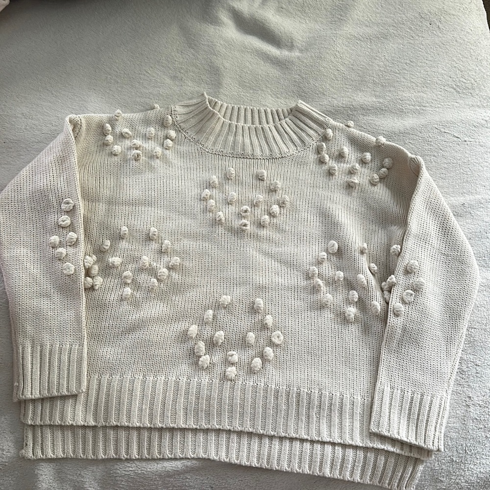 cream sweater